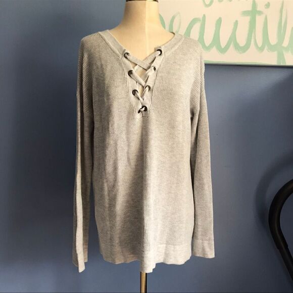 American Eagle Jegging Fit Waffle Top M - Picture 10 of 10